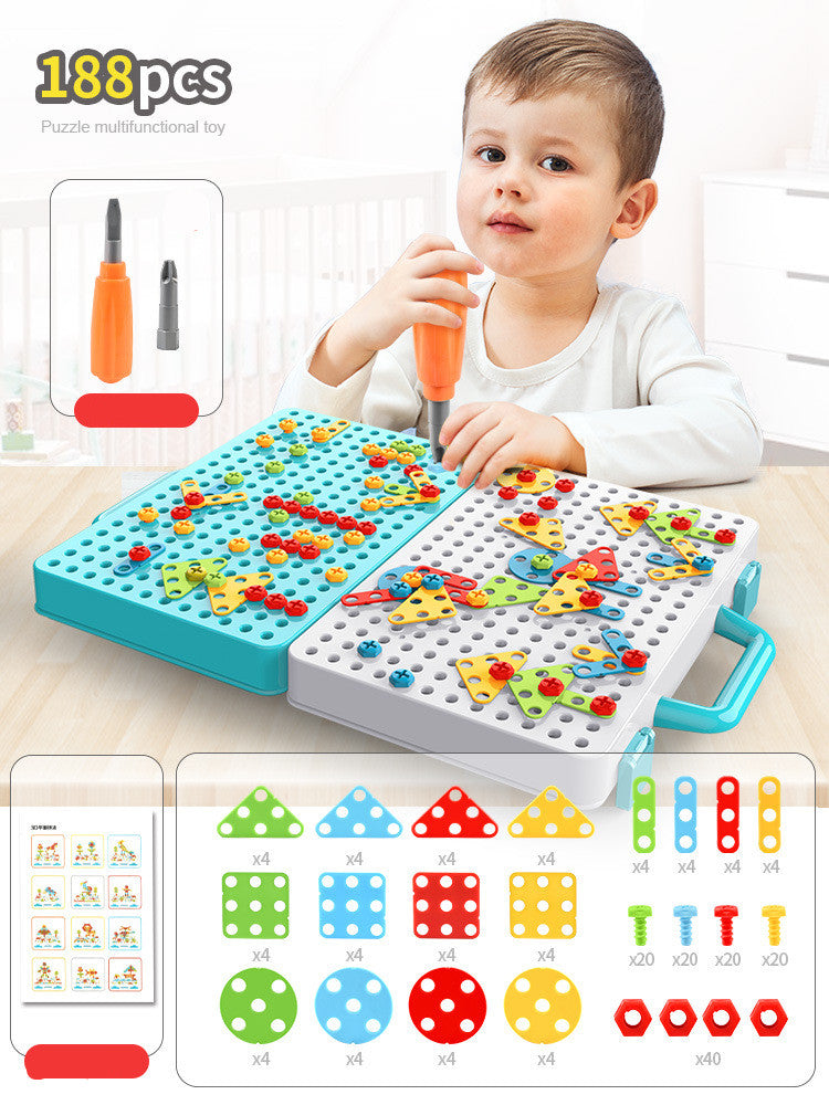 DIY Construction Toolbox Set: Disassembly Puzzle Game