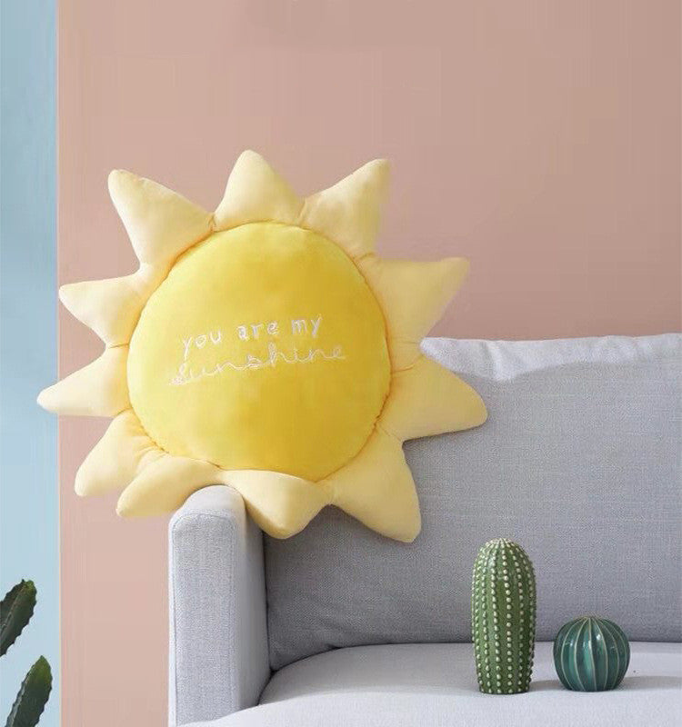 Soft Plush Weather Series Pillow: Cloud, Sun & Rainbow