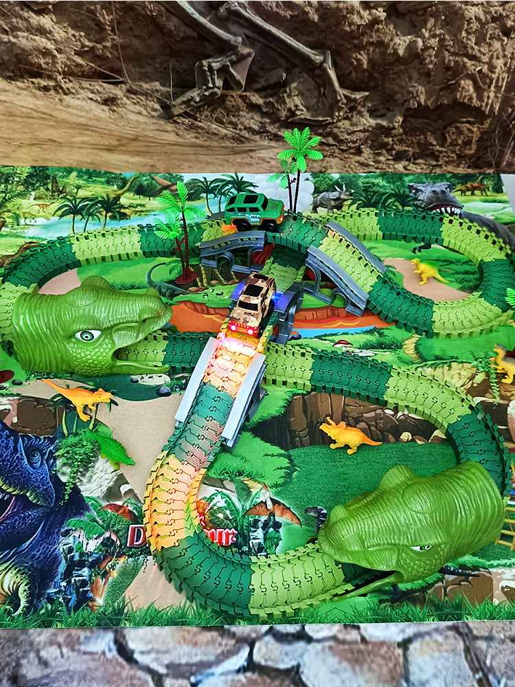 Electric Dinosaur Racing Track: T-Rex Assembly Set