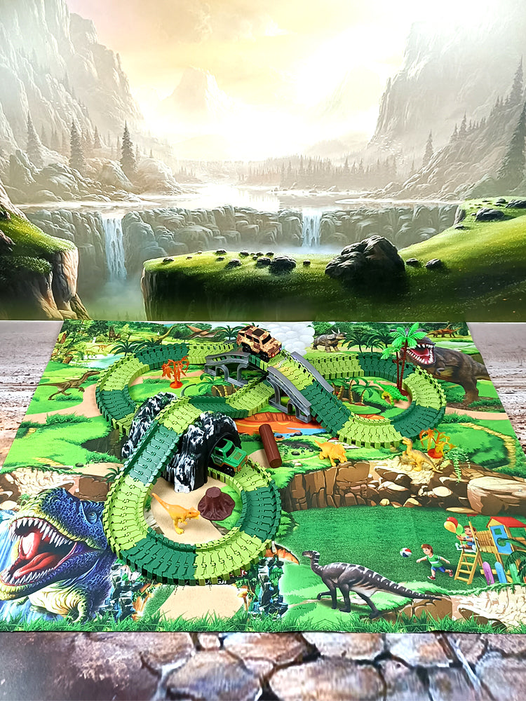 Electric Dinosaur Racing Track: T-Rex Assembly Set