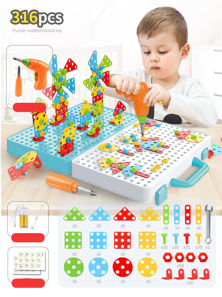 DIY Construction Toolbox Set: Disassembly Puzzle Game