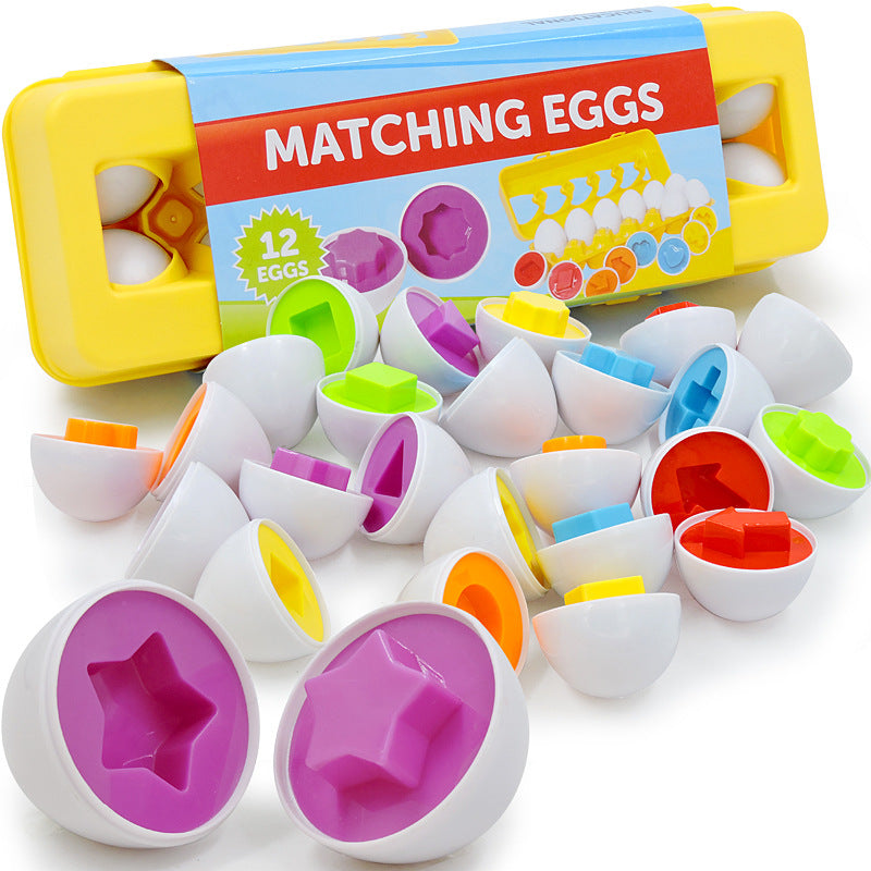 Montessori Smart Eggs Puzzle: Shape Matching Set