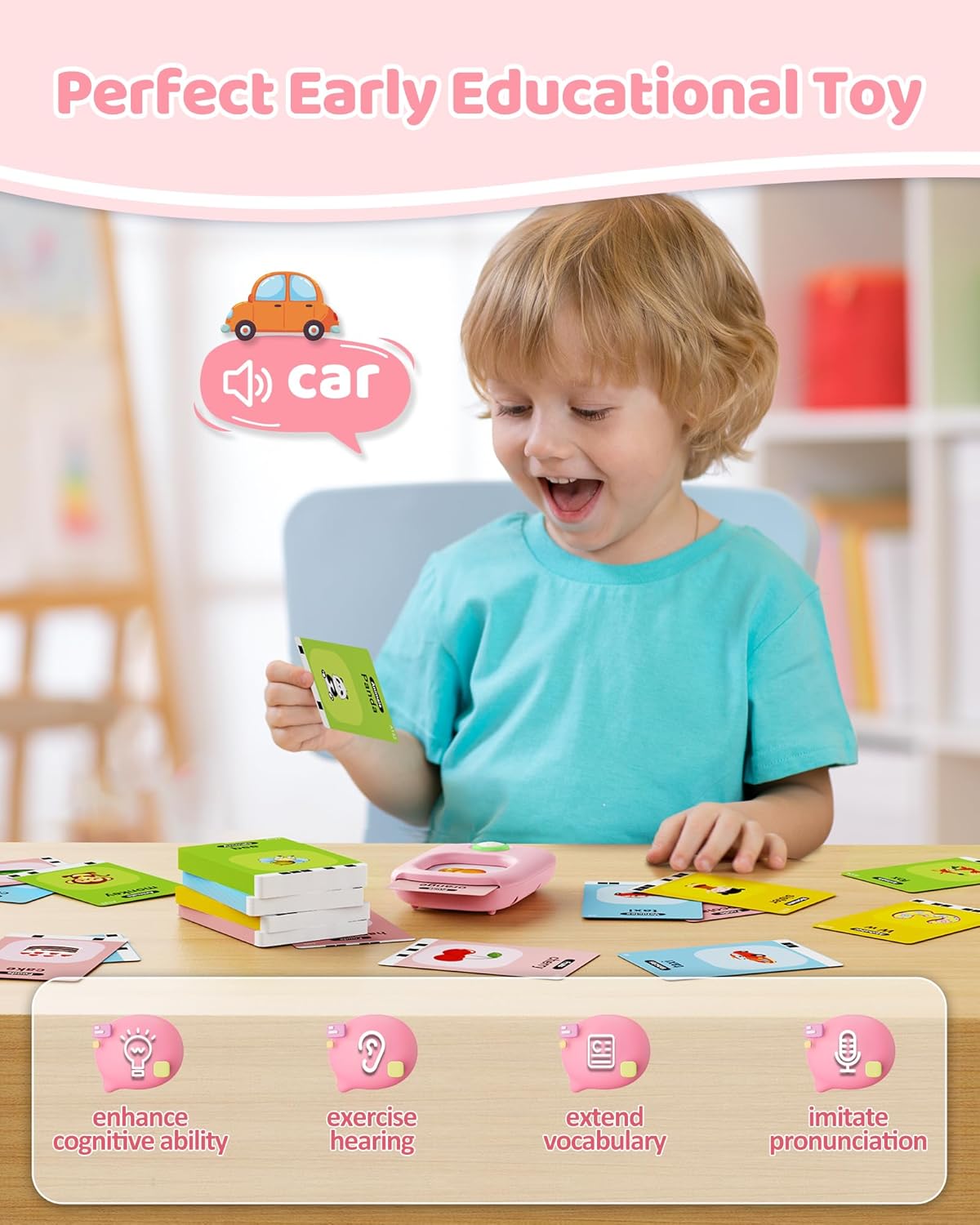 Talking Flash Cards Reader: 448 Sight Words Set