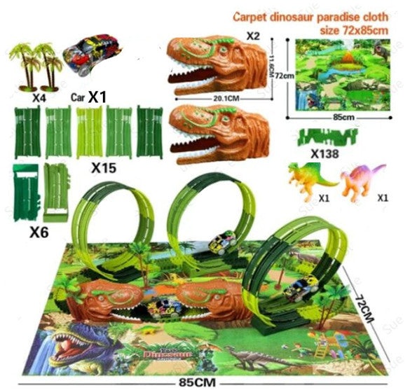 Electric Dinosaur Racing Track: T-Rex Assembly Set