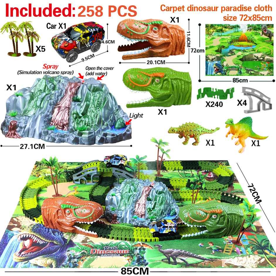 Electric Dinosaur Racing Track: T-Rex Assembly Set