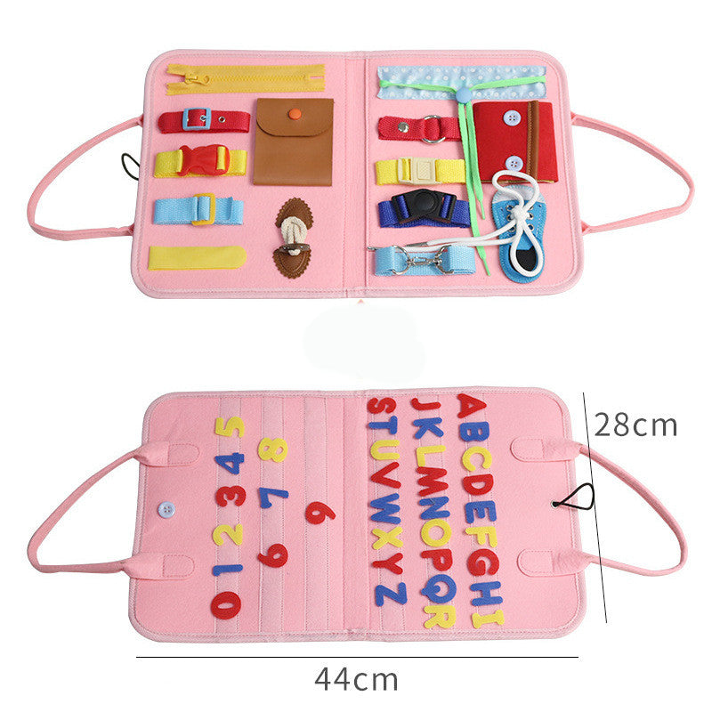 Montessori Felt Busy Board: Sensory Travel Book