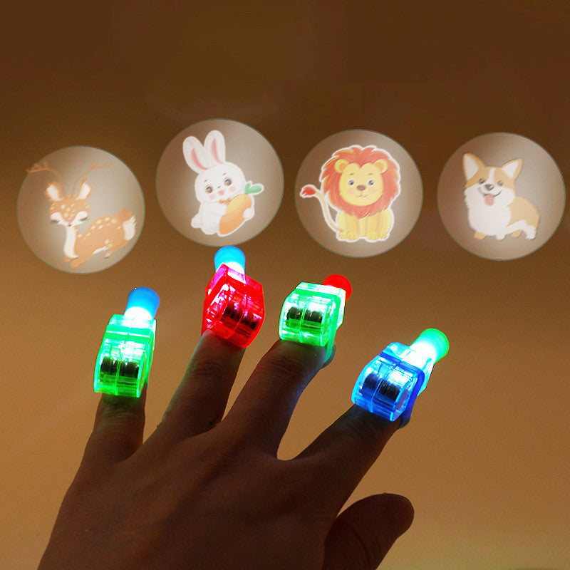 Cartoon Finger Projection Lamp: Luminous Light Toy