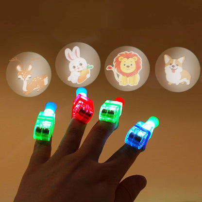 Cartoon Finger Projection Lamp: Luminous Light Toy